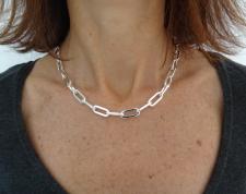 Paperclip chain in 925 sterling silver