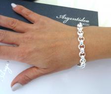 Bracciale rolo' tondo argento massiccio