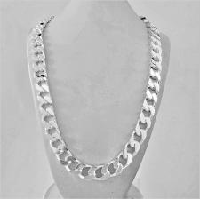 Heaviest mens silver curb necklaces chains big chunky