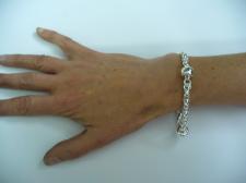 Solid silver italian fancy bracelet