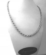 Silver rope chain 4,5mm made in italy