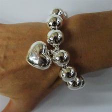 Braccciale sfere argento