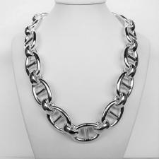 Anchor chain necklace in sterling silver