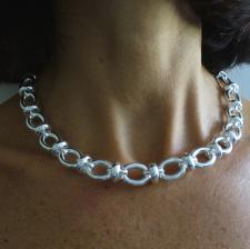 Collana artigianale in argento