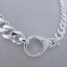Chunky silver necklace