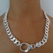 Chunky silver necklace