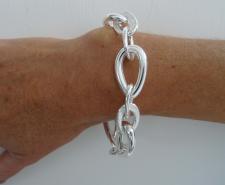 Sterling silver teardrop bracelet 