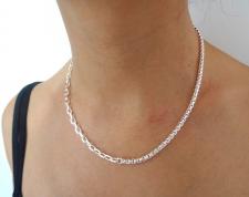 Collana a due catene in argento 925 massiccio