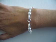 925 silver textured bracelet