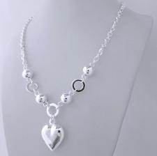 Collana argento con cuore san valentino