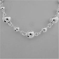 Collana sfere palline argento chiusura t bar toggle