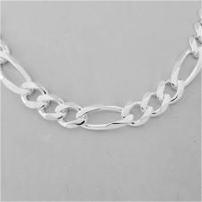 Silver figaro chain 10mm italy