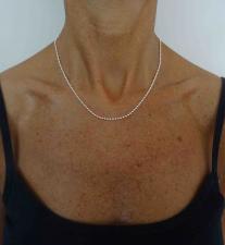 Collana ball chain sfere argento 