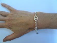 925 sterling silver anchor bracelet