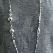 Collana lunga in argento 925 produzione italiana