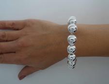Silver chain bracelet arezzo vicenza italy