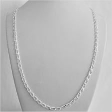 Collana uomo maglia grumetta ''Cheval'' diamantata in argento massiccio. Larghezza 3,8mm. LUNGHEZ...