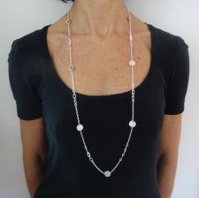 Collana cerchi in argento 925