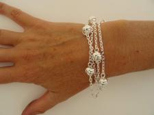 Women's solid sterling silver bracelet