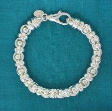 Sterling silver garibaldi link bracelet