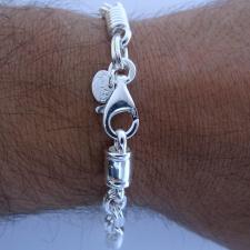 Sterling silver men's bracelet 7mm.