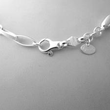 Gioielli artigianali in argento 925 collana cm 70
