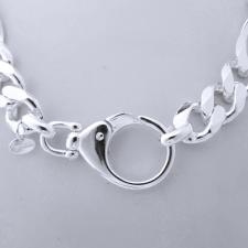 Chunky silver chain made in italy