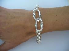 Handmade silver bracelet made in italy tuscany