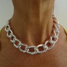 925 sterling silver curb necklace 18mm.