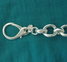 Women's sterling silver id bracelet.