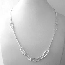 Solid 925 silver curb chain and paperclip chain