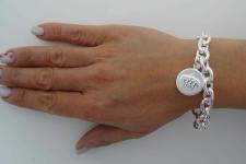 Sterling silver crown bracelet