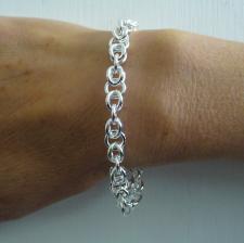 Sterling silver Italian cestina link bracelet