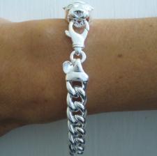 Sterling silver panther bracelet. 