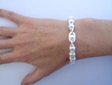 Vintage silver bracelet made in tuscany