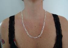 Sterling silver Figaro necklace 5,8mm