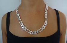 Chunky silver chain made in italy