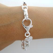 Bracciale catena marina traversino in argento 925