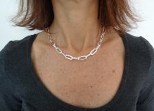 Paperclip chain in 925 sterling silver