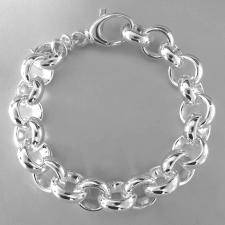 Bracciale in argento 925 massiccio rolo' tondo 14mm 