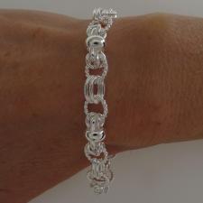 Torchon silver bracelets. 