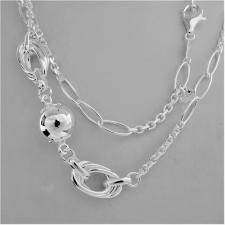 Long sterling silver necklace cm 100