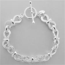 Chiusura toggle bracciale argento