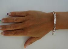 Textured silver chain made in italy