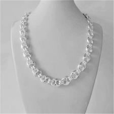 Solid and hollow silver chain made in italy