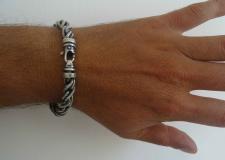 Men's silver basic bracelet