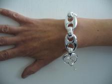 Sterling silver mariner bracelet made in Italy