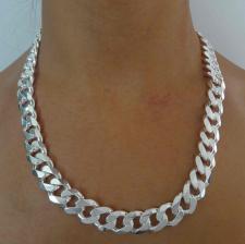 Chunky silver necklace