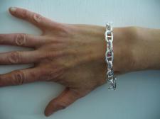 Anchor chain bracelet in sterling silver