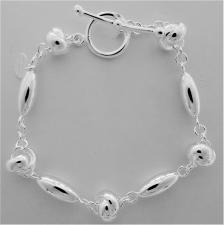 925 italy silver knot bracelet